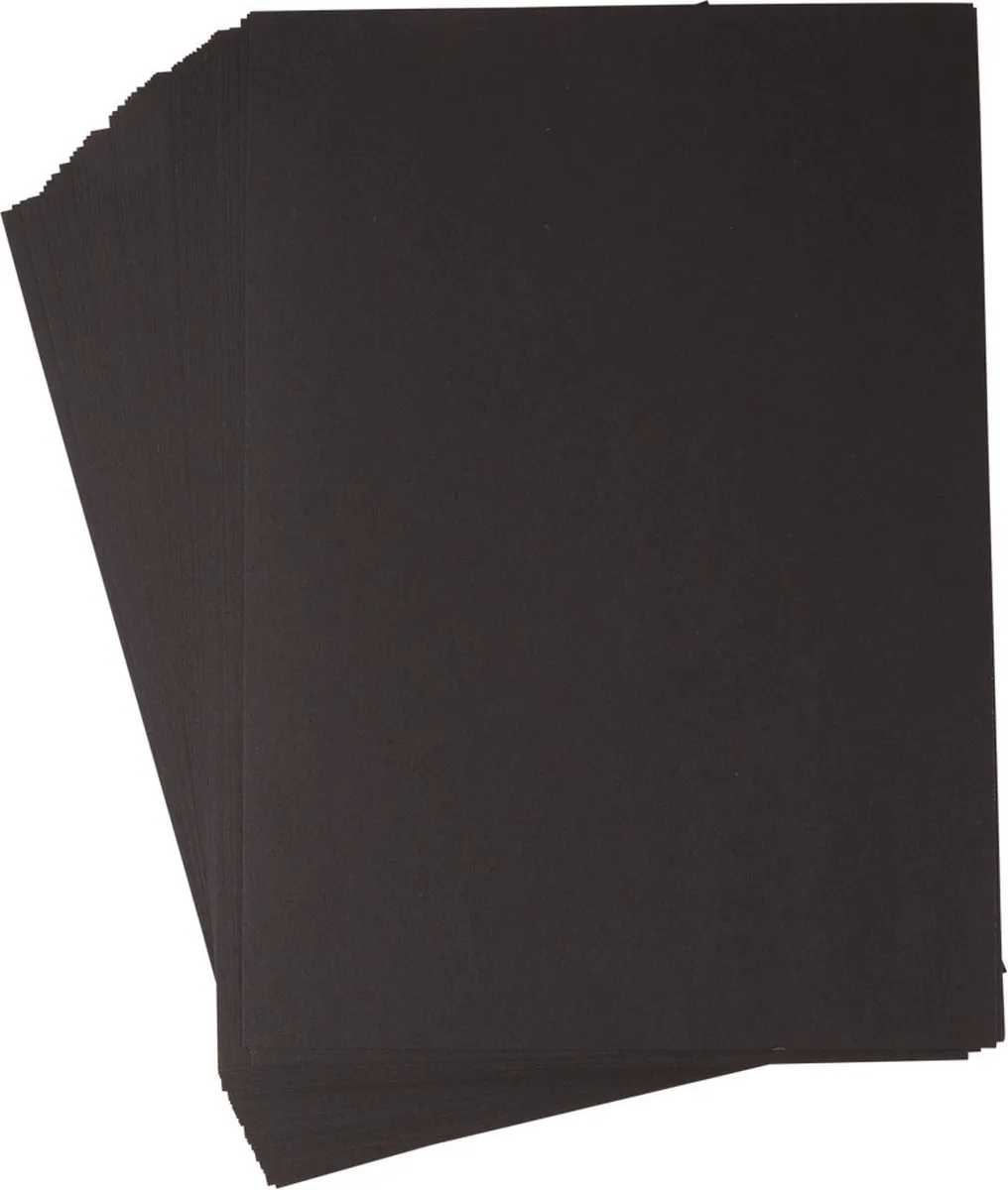 Rayher Fotokarton A4 Zwart - 100 Vel