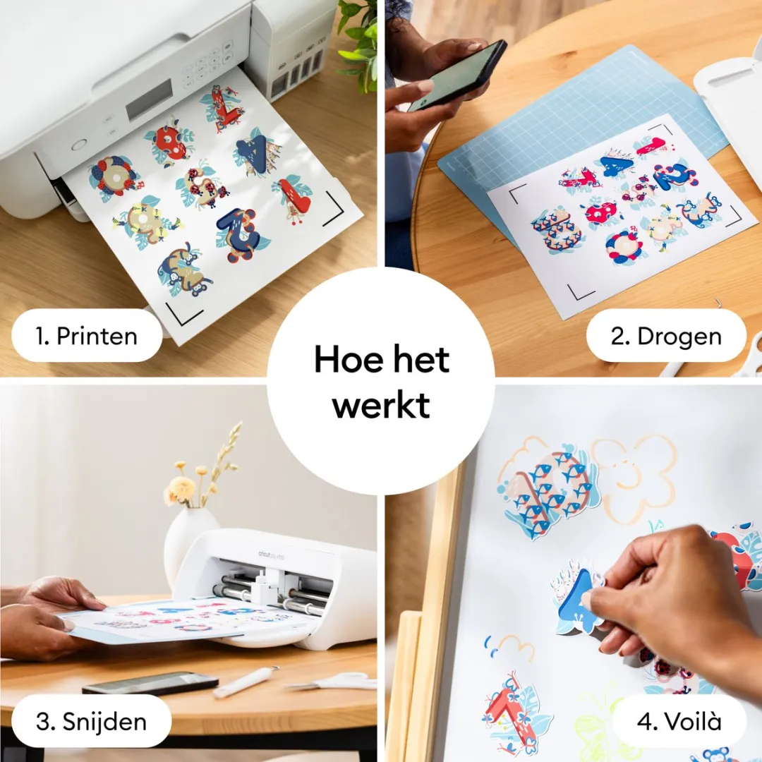 Cricut Printbare Magneetvellen A4 - 3 Stuks Wit