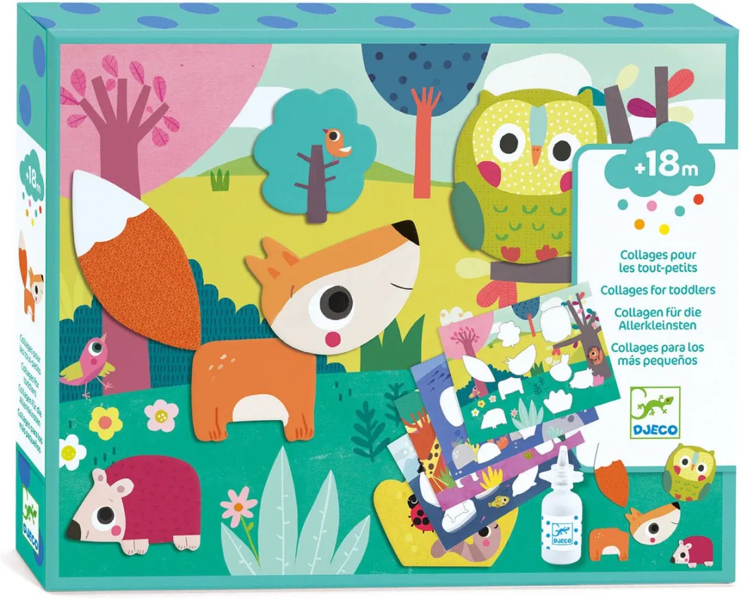 Djeco My First Collages Plakset - Meerkleurig