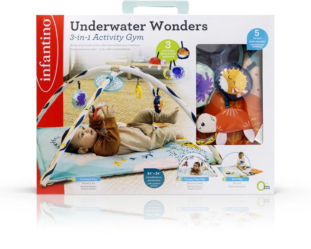 Infantino Underwater Wonders 3-in-1 Speelkleed - Multicolor