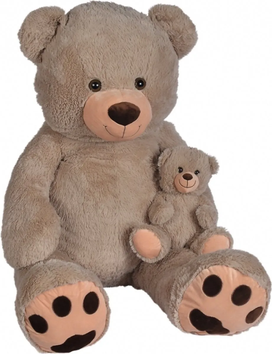 Nicotoy Beer met Baby 100cm