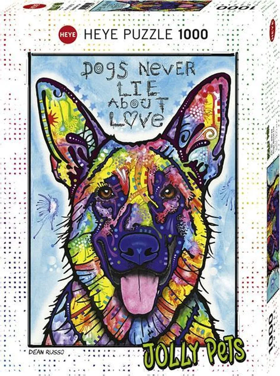 Heye Dogs Never Lie Legpuzzel 1000 Stuks - Multicolor