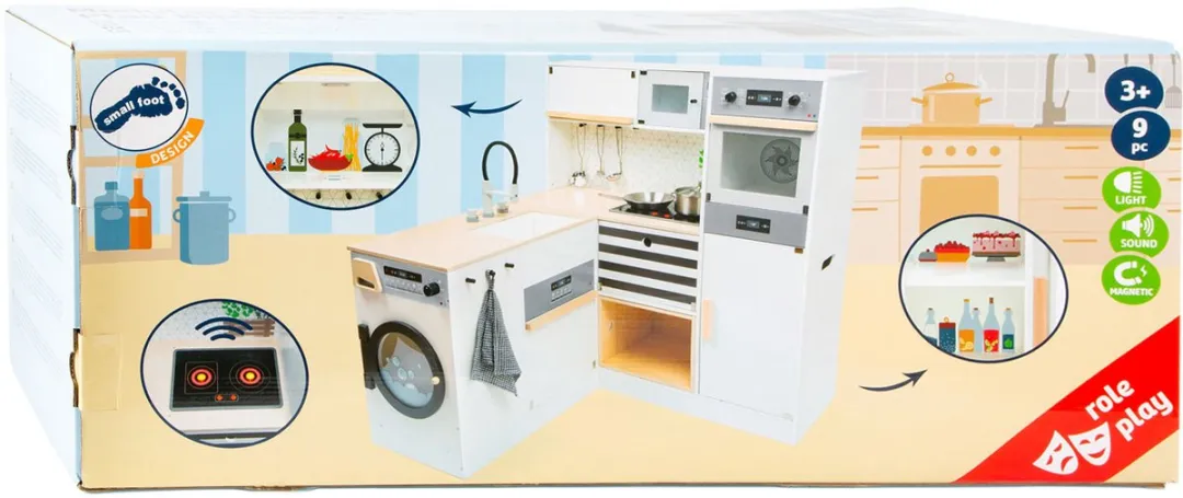 Small Foot Modulaire Speelkeuken XL Wit - 9-delig