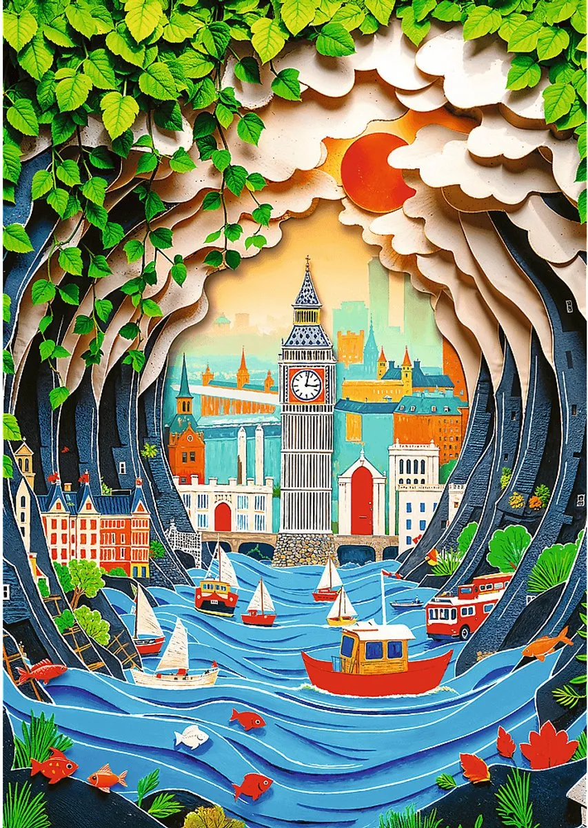 Trefl London Puzzel 1000 Stuks - Multicolor