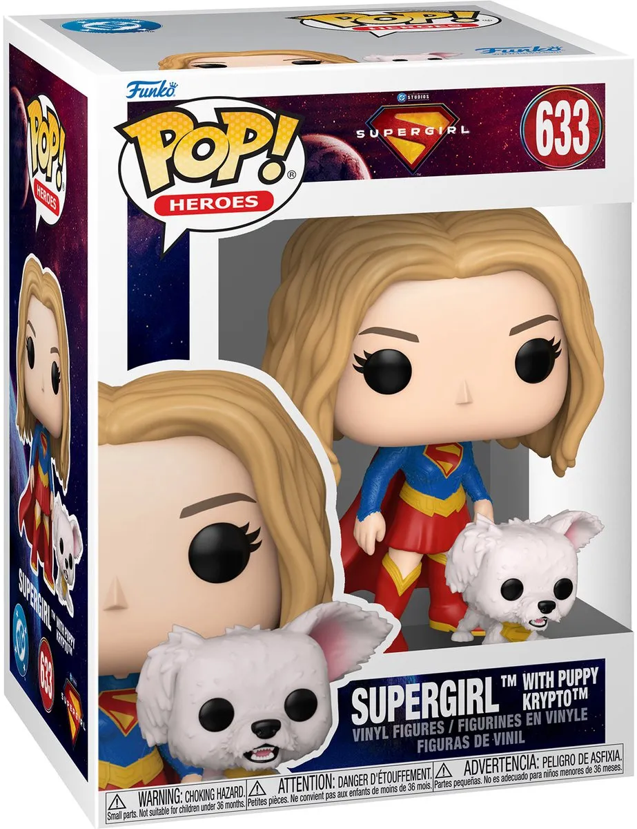 Funko Supergirl POP! Heroes - Supergirl met Krypto 9cm