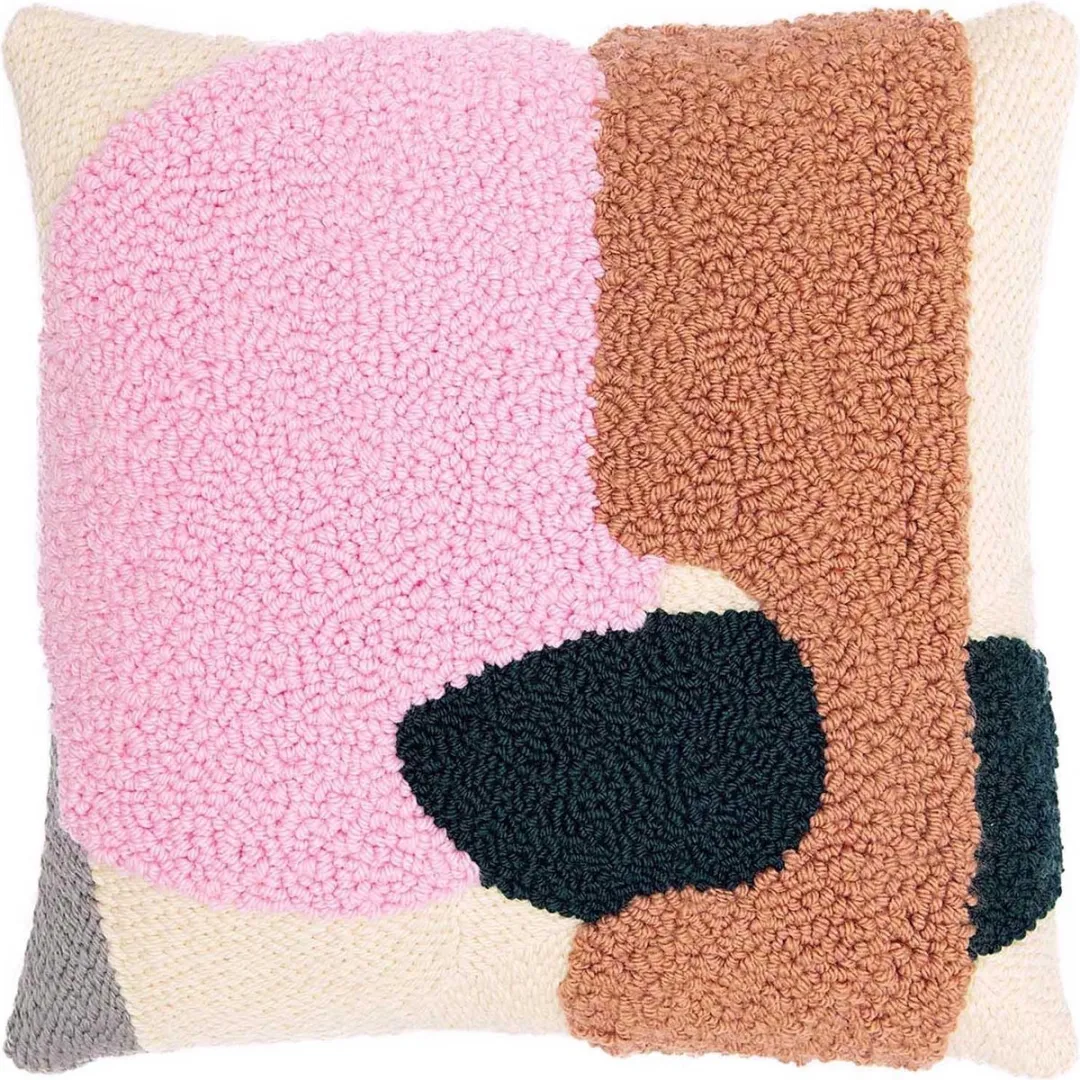 Rico Design Punchpakket - Donutcanvas 50x50cm + 24 Strengen Wol