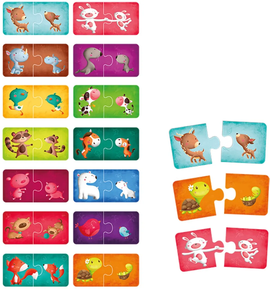 Eurekakids Combi Puzzel Dieren 1000 Stuks - Groen