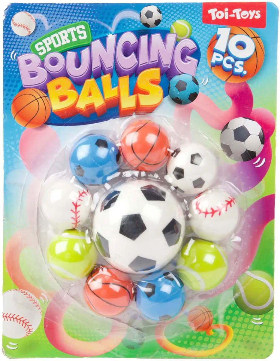 Toi-Toys Stuiterballen - 120 Stuks - Multi