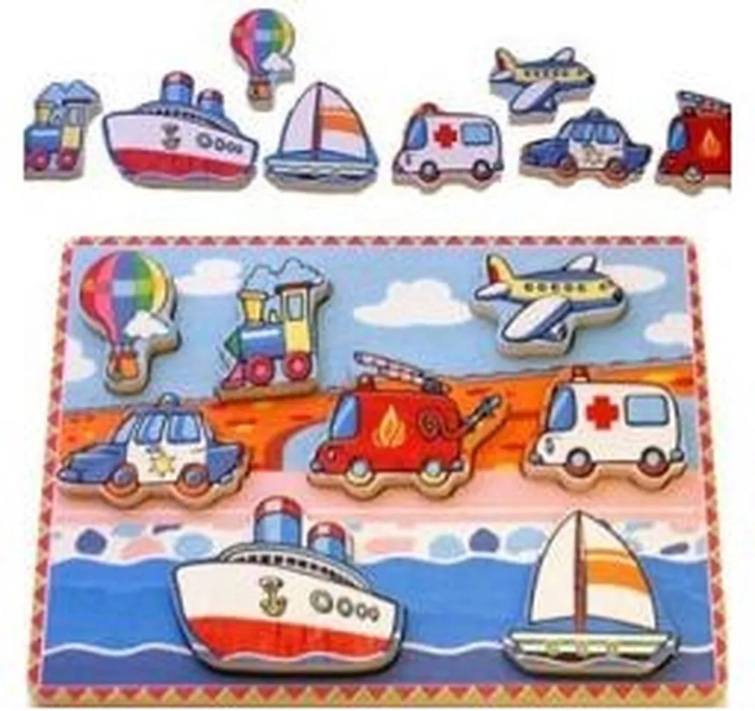 Houten Voertuigen Puzzel Simply for Kids 56436