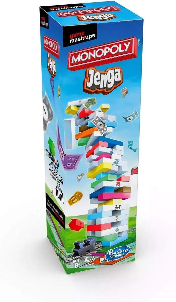 Hasbro Gaming Monopoly Jenga - 2-in-1 Actiespel