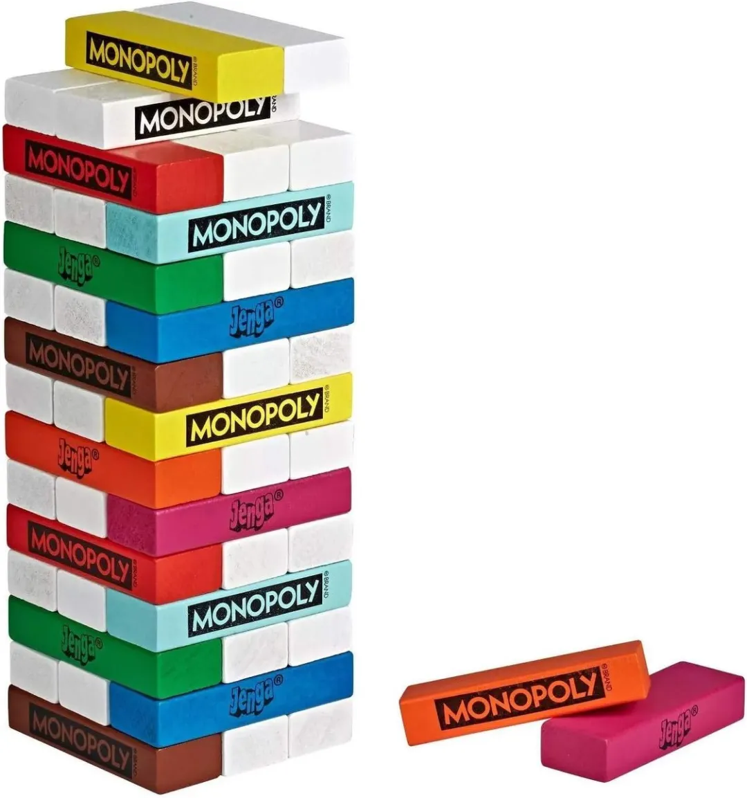 Hasbro Gaming Monopoly Jenga - 2-in-1 Actiespel
