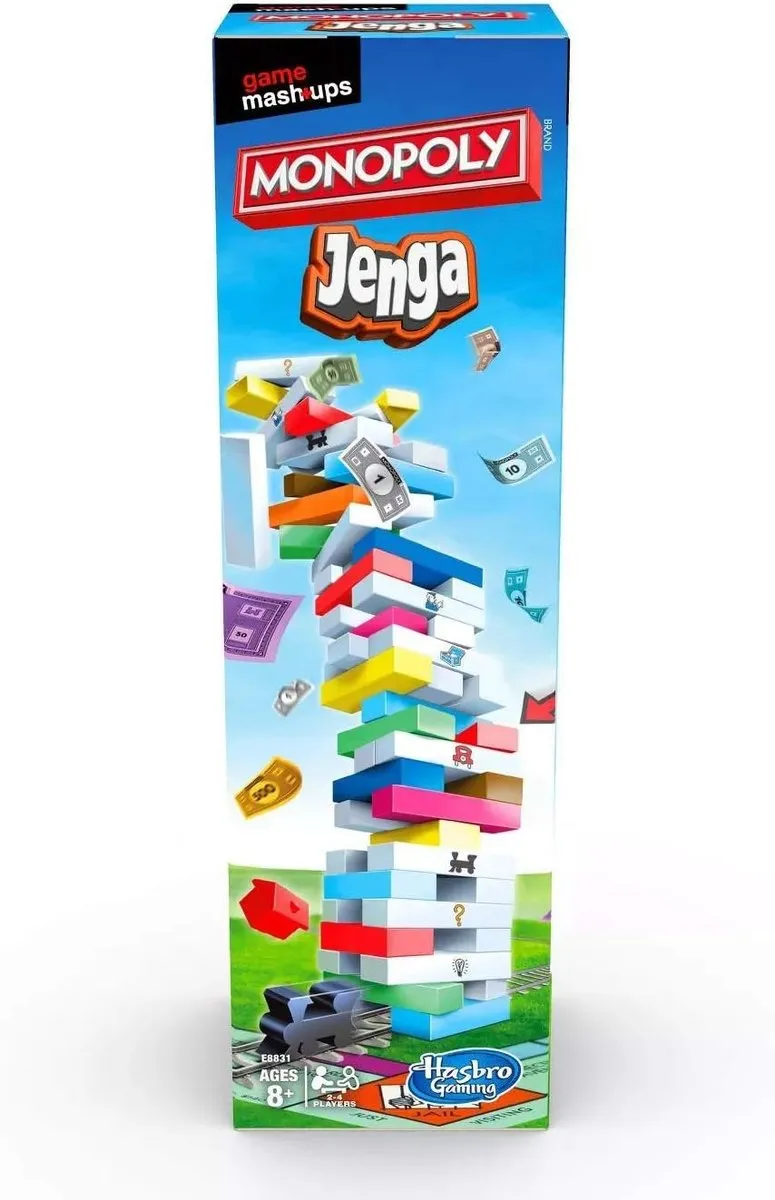 Hasbro Gaming Monopoly Jenga - 2-in-1 Actiespel