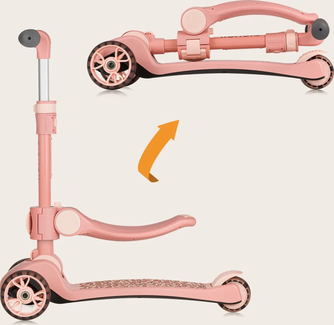 Lionelo Franky Kinderstep 2in1 - Roze - 3 Wielen - 50kg