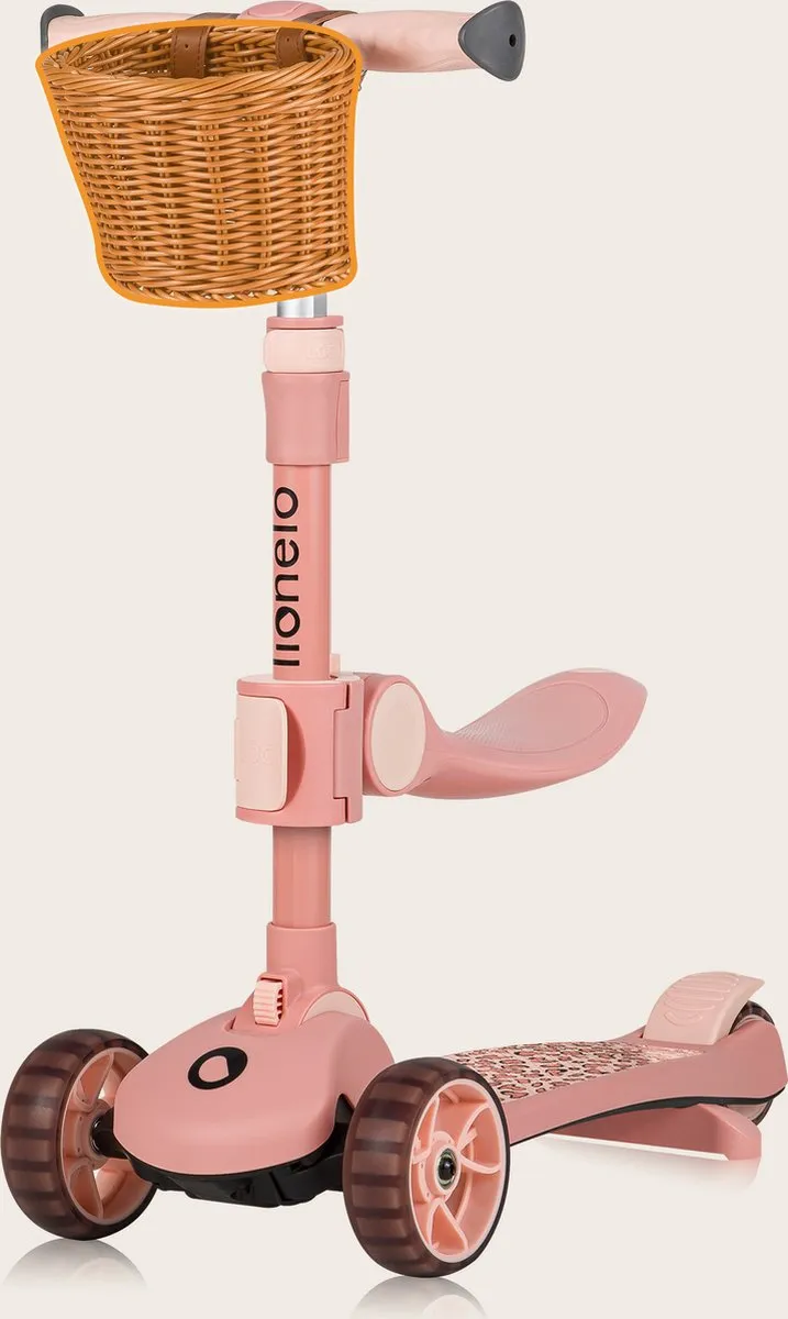 Lionelo Franky Kinderstep 2in1 - Roze - 3 Wielen - 50kg