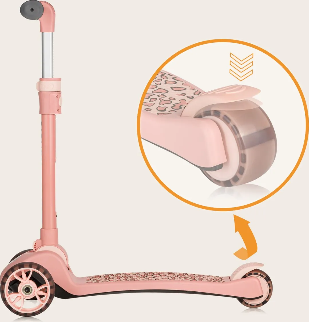 Lionelo Franky Kinderstep 2in1 - Roze - 3 Wielen - 50kg