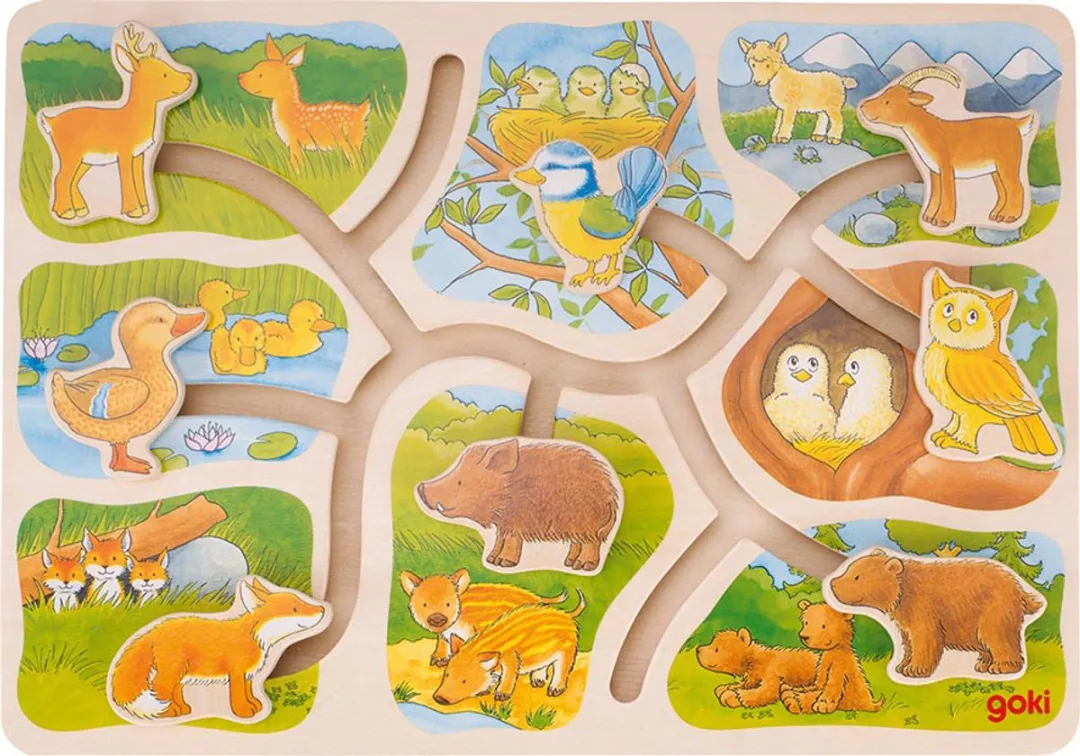 Goki Puzzle Make A Pair 8 Stuks - Multicolor