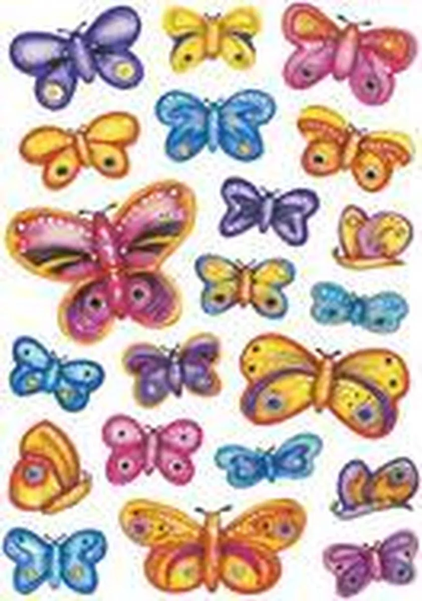Herma 3084 Stickers Vlinder Diversiteit - 42 Stuks