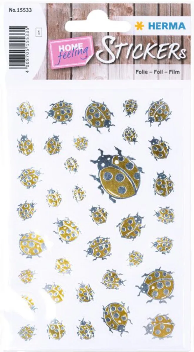 Herma Stickers Huis-sfeer Gouden Kever