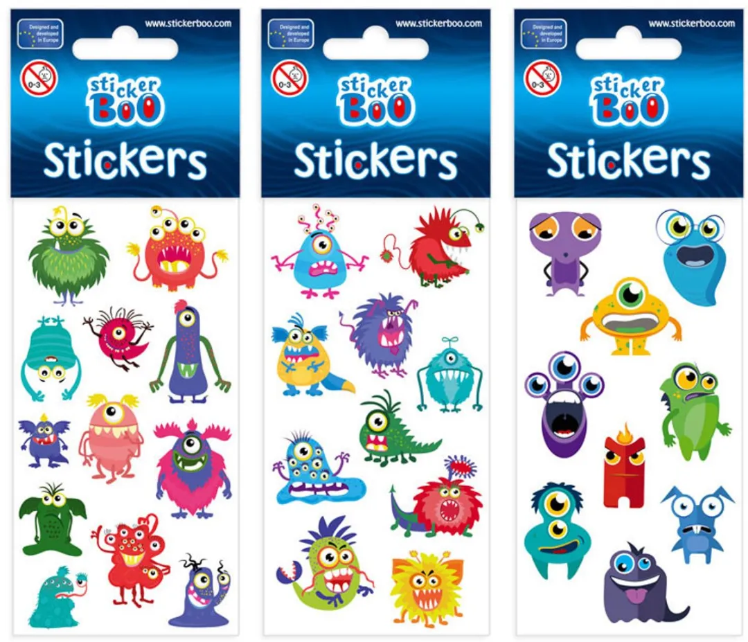 ThimbleToys Stickervel Monsters