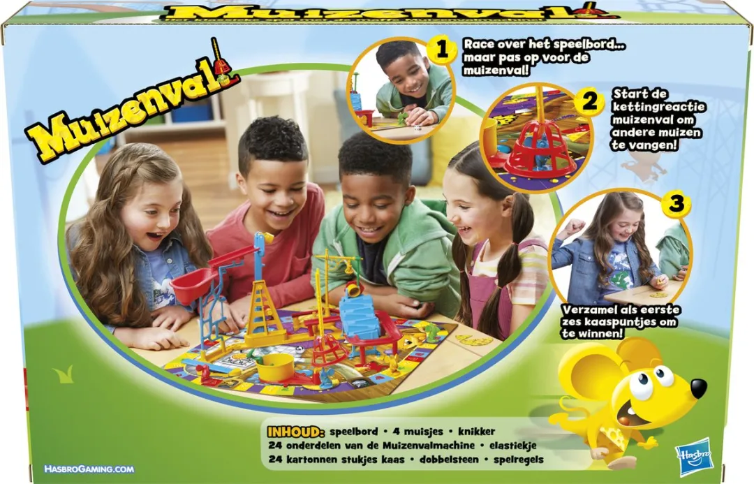 Hasbro Gaming Muizenval Gezelschapsspel - 2-4 Spelers - afbeelding 6 van 6