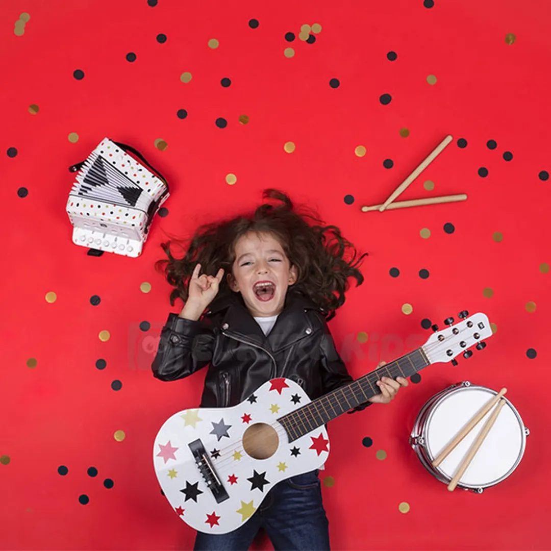 Eurekakids Houten Gitaar voor Kinderen 75cm - Multi