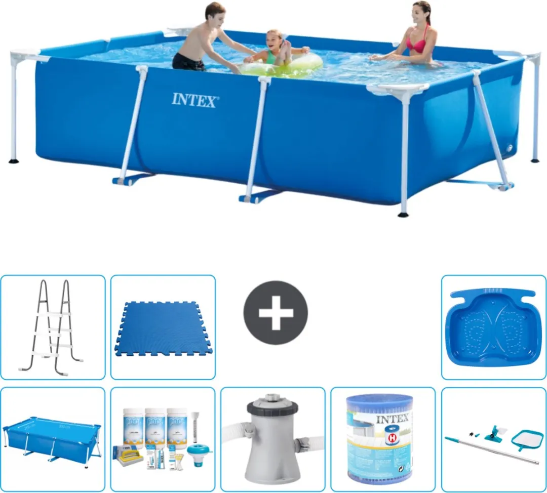 Intex Frame Zwembad 300x200x75cm Blauw - 3834L - MPN 28272NP-Blauw