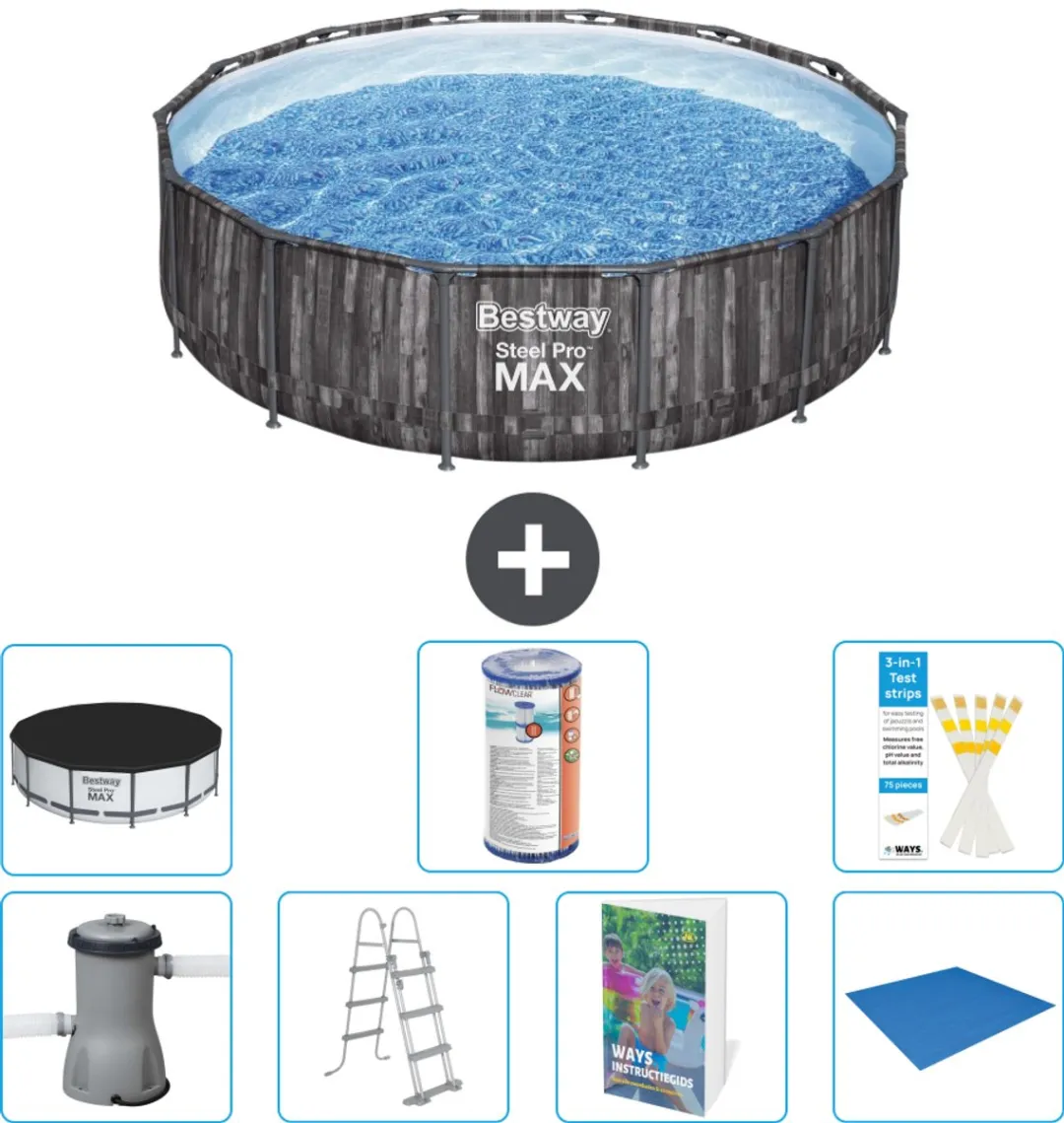 Bestway Steel Pro MAX Zwembad 427x107cm
