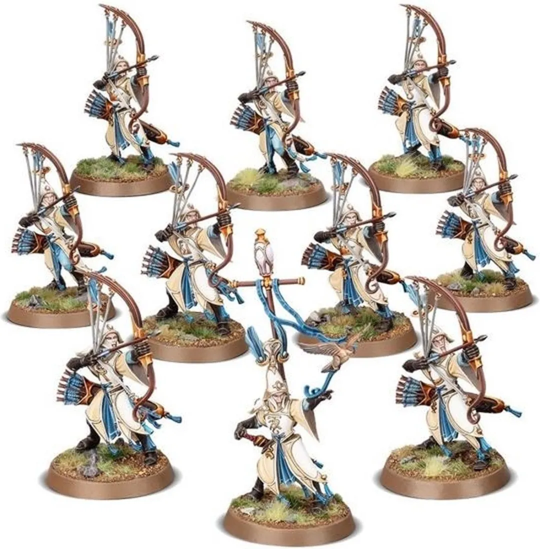 Games Workshop Warhammer Age of Sigmar Lumineth Realm-Lords Vanari Auralan Sentinels 59 Onderdelen