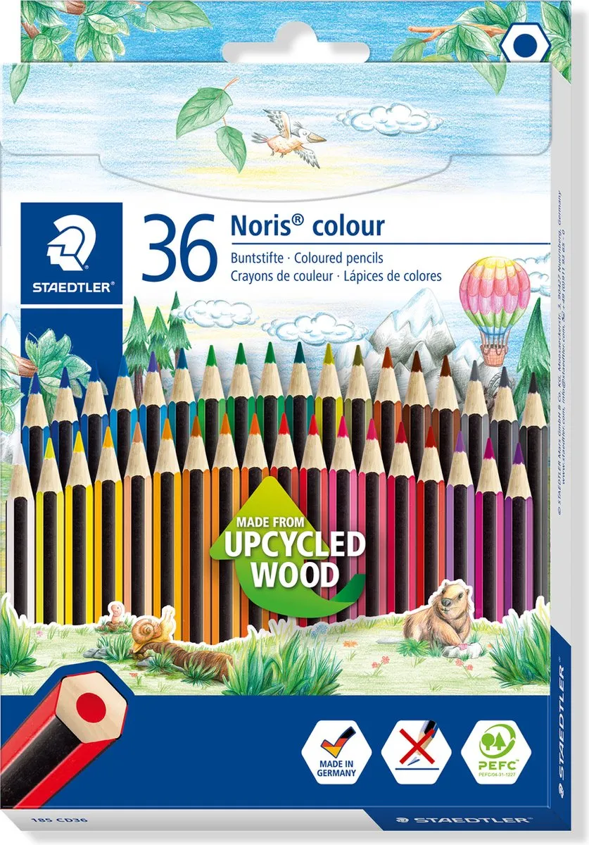 STAEDTLER Noris Colour Upcycled Hout Kleurpotloden