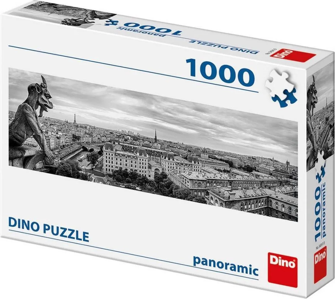 Dino Toys Panorama Puzzel Waterspuwer Parijs 1000 Stuks - Multicolor