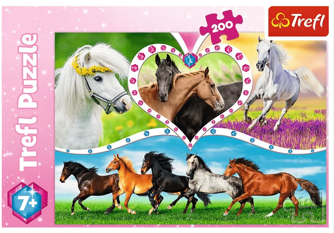 Trefl Paarden Legpuzzel 200 Stuks Multicolor