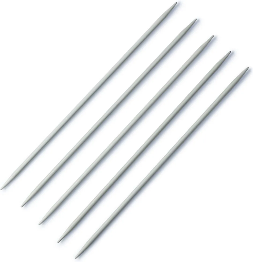 Prym 5 Kousenbreinaalden 4mm - 20cm - Aluminium - Grijs