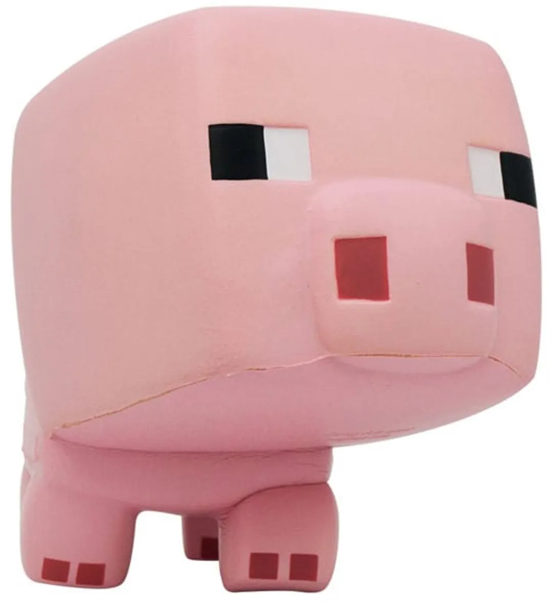 Just Toys Minecraft Mega Squishme Anti-Stress Figure Series 1 Pig 15 cm Mini-Figuur