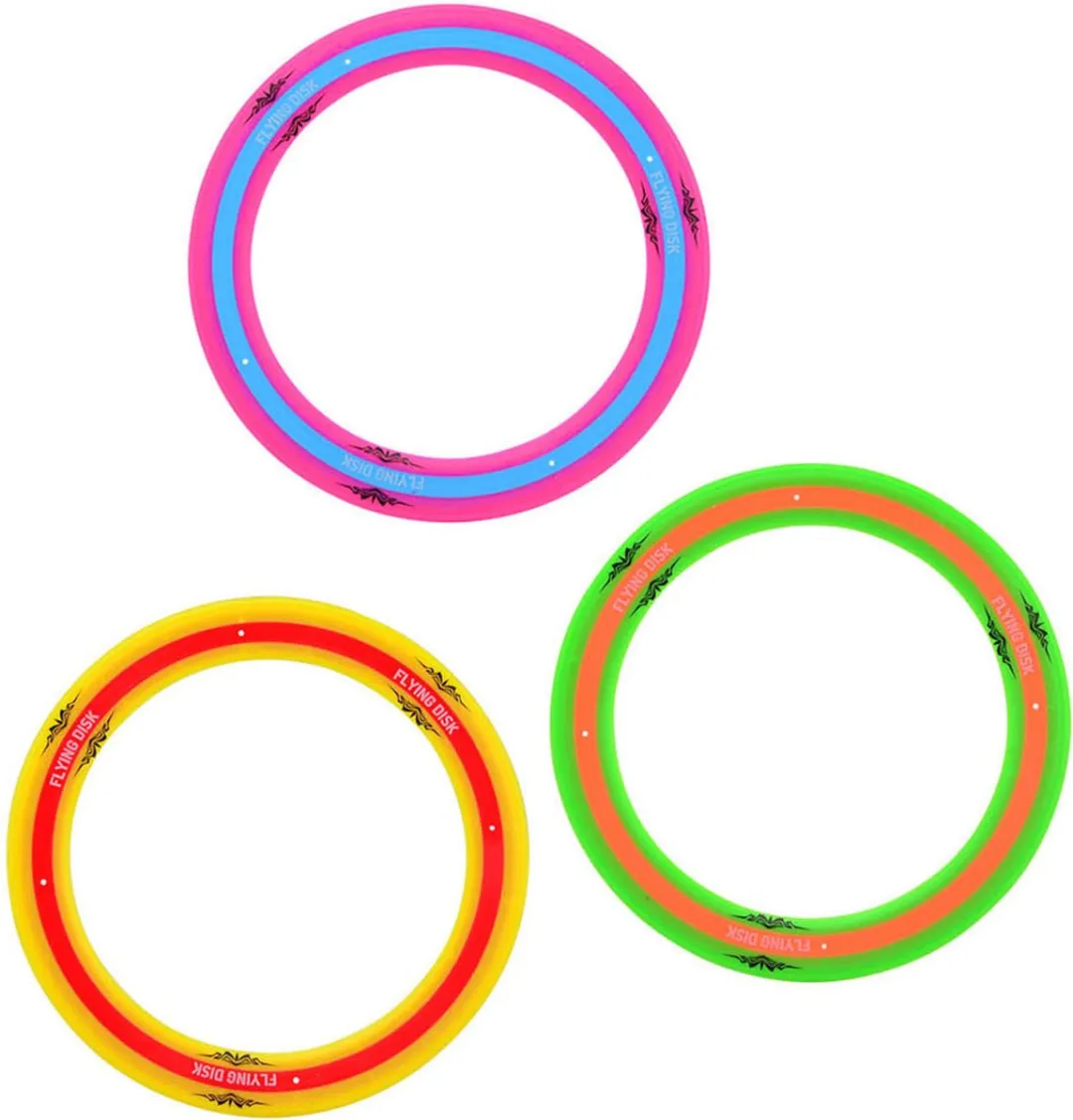 Johntoy Outdoor Fun Frisbee - 3 Stuks (Assorti)