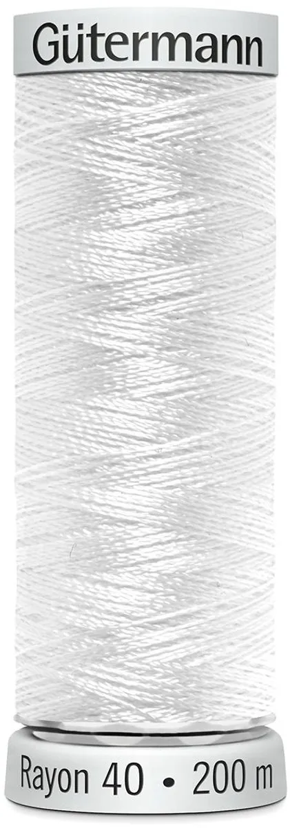 Gutermann Sulky Machine Borduurgaren Kl. 1001 - 200m - Zwart/grijs/wit