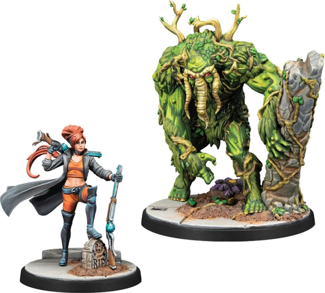 Marvel Crisis Protocol Elsa Bloodstone & Man-Thing CP186 Miniatuur - Ongeschilderd