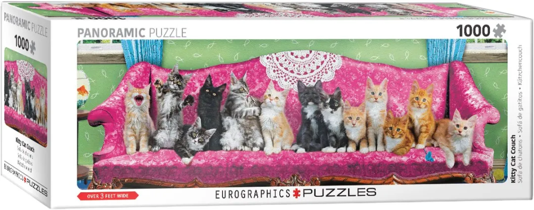 Eurographics Kitty Cat Couch Puzzle 1000 Stuks