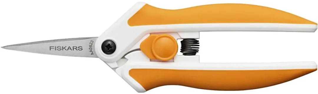 Fiskars Soft-Touch Schaar Micro Spids 15cm - Oranje