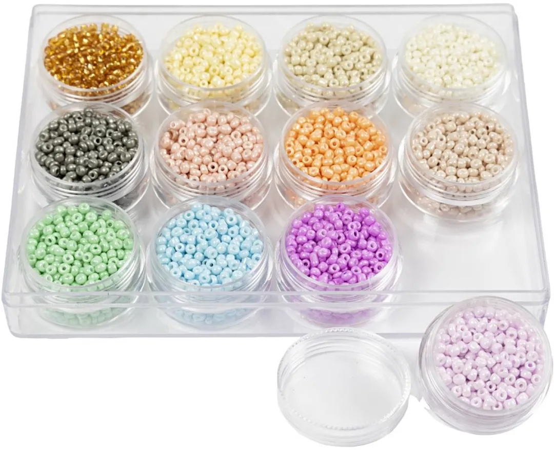 Creativ Company Rocailles Set 12 Stuks - Multicolor