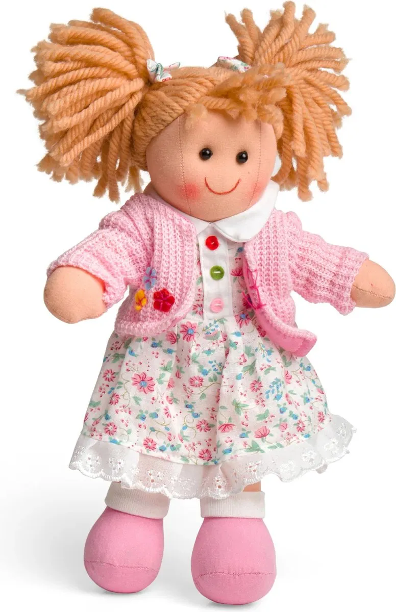 BIGJIGS Stoffen Pop Poppy Blonde Meisjespop