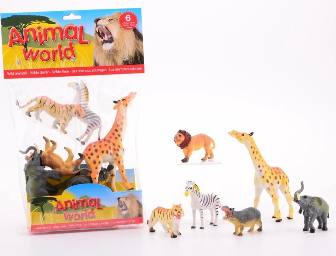 Johntoy Wilde Dieren - 6 Stuks