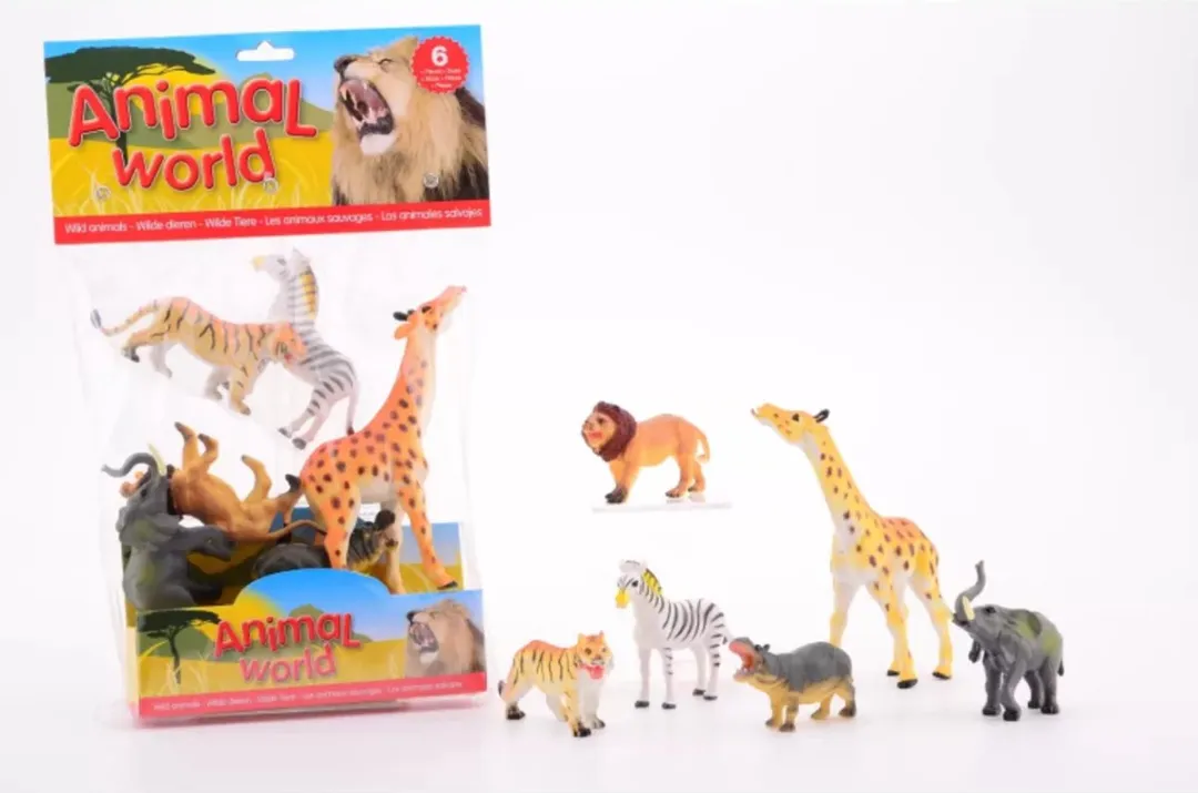 Johntoy Wilde Dieren - 6 Stuks