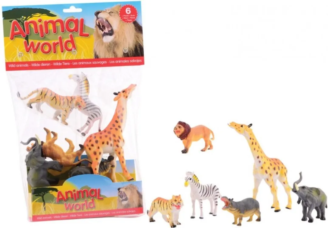 Johntoy Wilde Dieren - 6 Stuks
