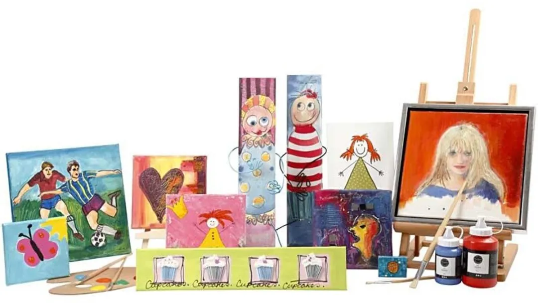 Creativ Company Canvas Multicolor - 15x15cm - 80 Stuks