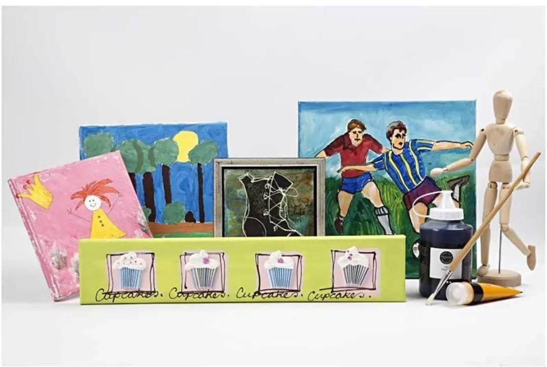 Creativ Company Canvas Multicolor - 15x15cm - 80 Stuks