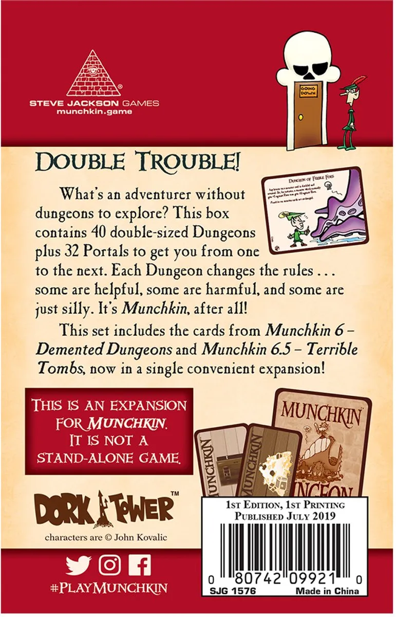 Steve Jackson Games Munchkin 6 Double Dungeons Uitbreiding