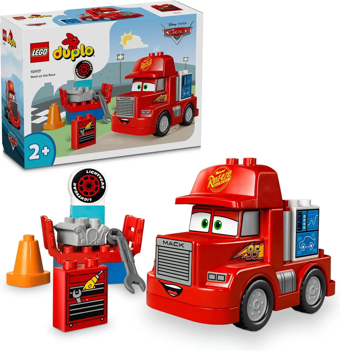 LEGO DUPLO Disney Pixar Cars Mack Race 10417 - 14 Stukken