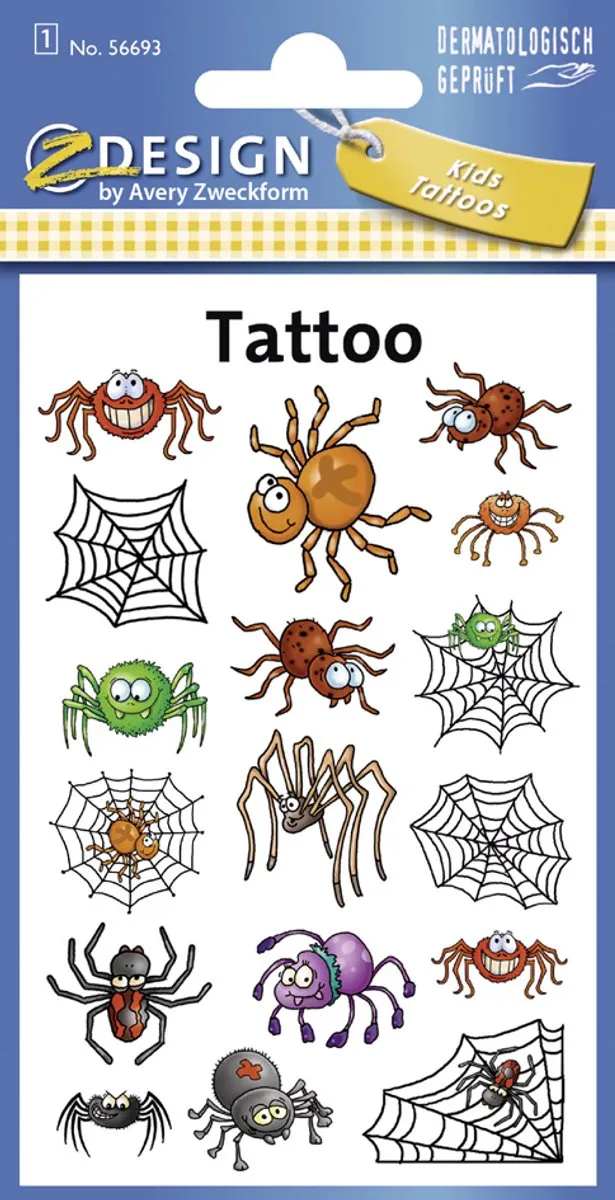 Avery Plaktattoo Z-design Katten Junior - Roze/Paars