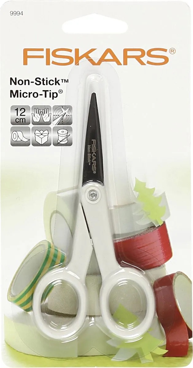 Fiskars Non-stick Algemene Schaar 12cm - Rechtshandig - Wit