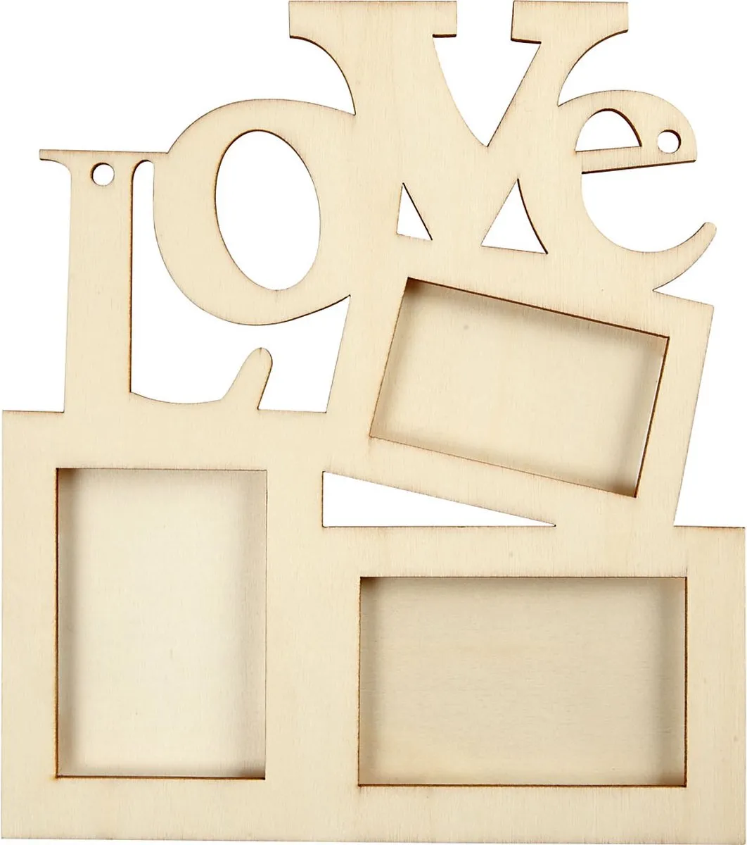 Creativ Company Lijst Triplex 19,7x16cm - 10 Stuks - Lichtbruin